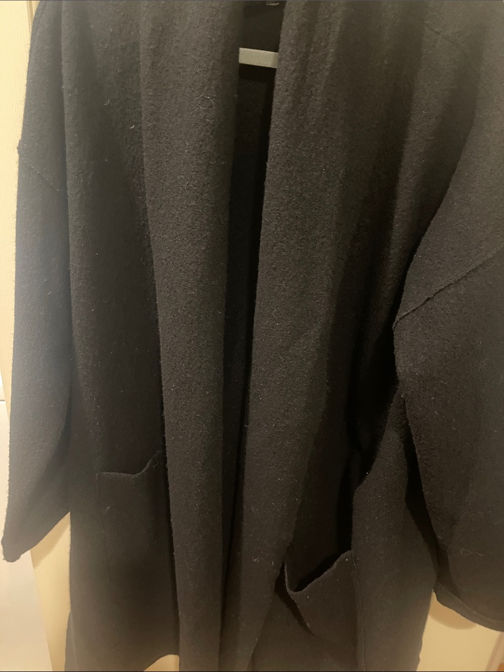 Black womans  Open-Front Coat Jacket